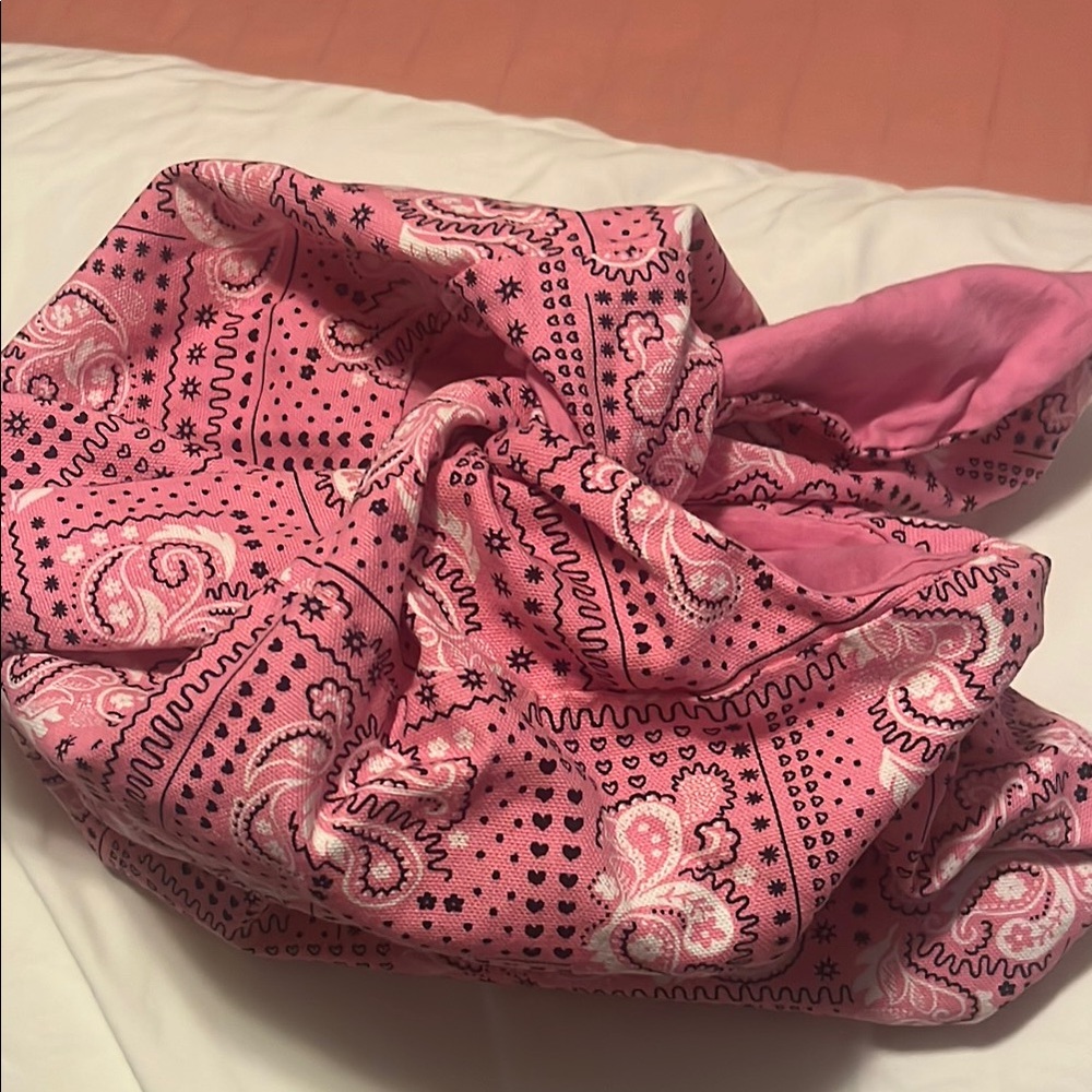 Pink Paisley Bandana knapsack